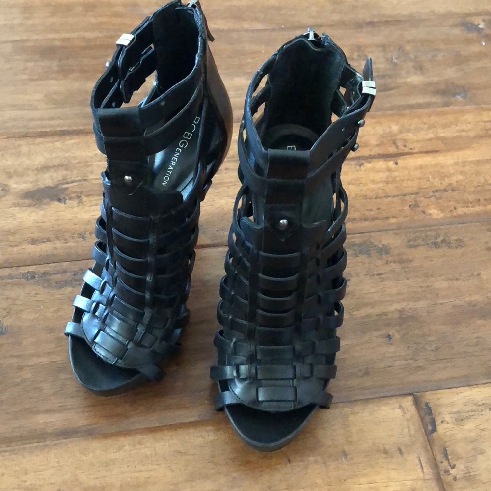 Bcbg Gemma Gladiator leather heel